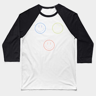 Floral Smiley Face bundle Baseball T-Shirt